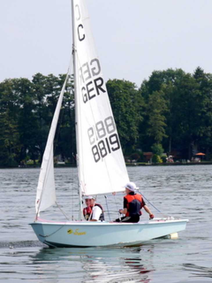 Beim AdW wird wieder Cadet gesegelt